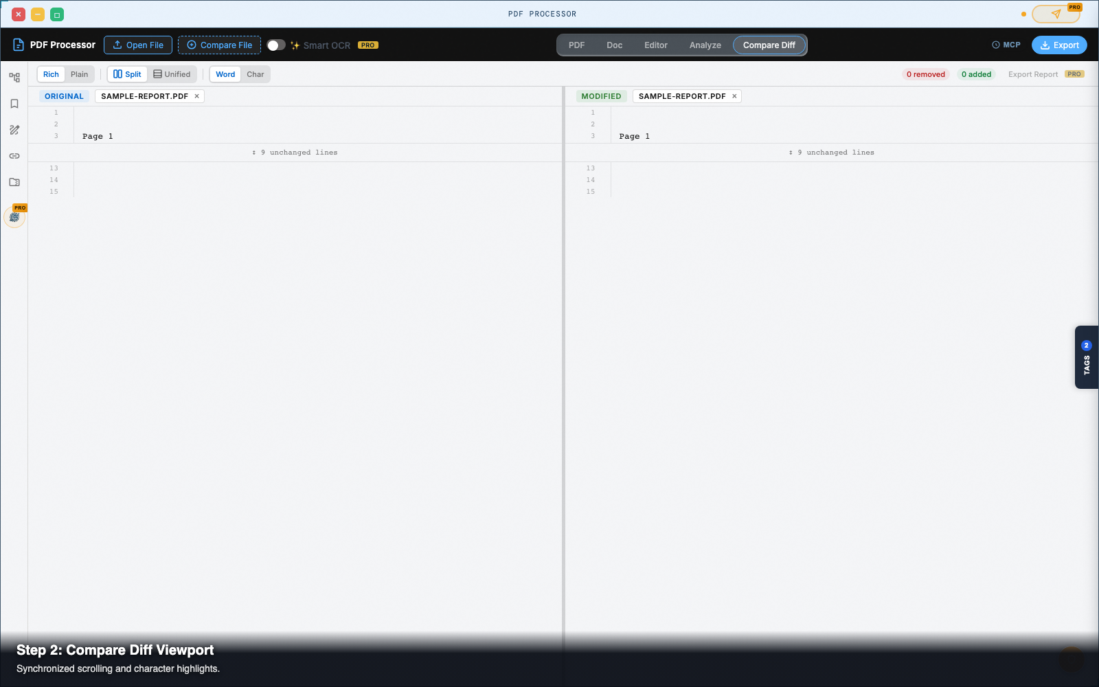 Step 2 — Load the revised comparison PDF