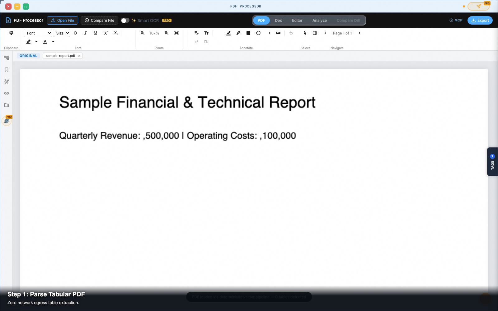 Step 1 — Load your document